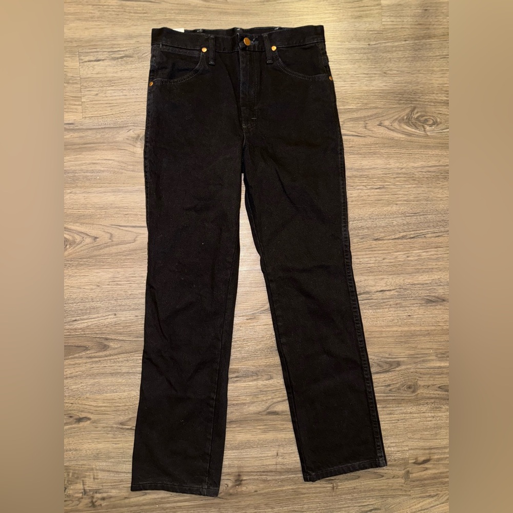 NWT Wrangler Men’s Cowboy Cut Slim Fit Jeans Black Size 30x30
